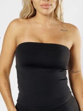 Paragon Fitwear RecStretch Strapless Brami. Black. Size Large.